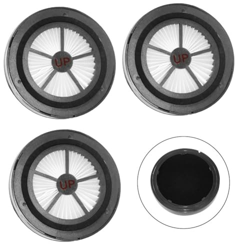 Gettimore Lot de 3 filtres de rechange compatibles avec aspirateur sans fil Ultenic U11 Pro, piège à particules noires et allergiques, pièces de rechange faciles à installer pour les personnes