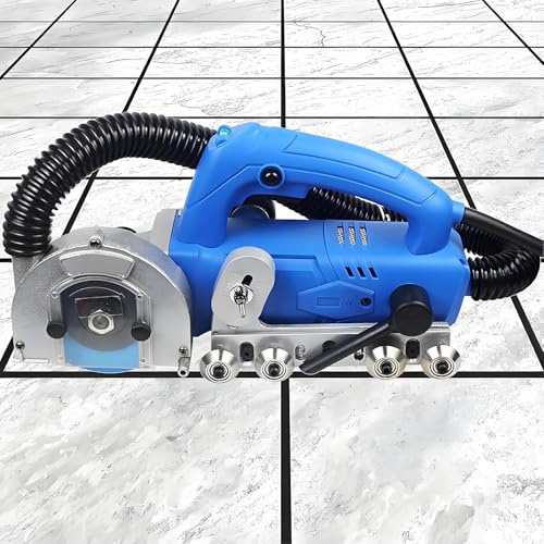 ZYGPH Nettoyeur de Joints de carrelage électrique, 1200 W, sans poussière, avec Couvercle Transparent pour Joints de Sol et de Mur