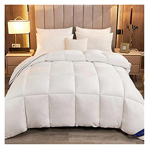 Coperta in piuma d'oca, 95% piumino, piumino invernale per letto matrimoniale e king size, morbida trapunta in piuma