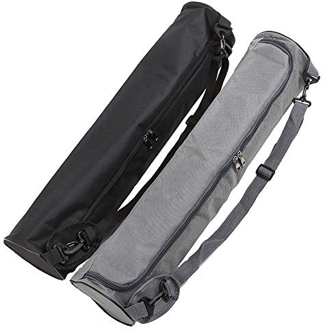 Sac de Tapis Transport à Fermeture Éclair Complète avec Sangle Réglable pour Studio (Grey)