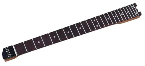 Hipzeepo Fingerboard Aus Rosenholz, 24 Bünde, E-Gitarrenhals, Kopflos, Gerösteter Kanadischer Ahorn, 5,6 cm für 6-Saitige Reiseklampfen.