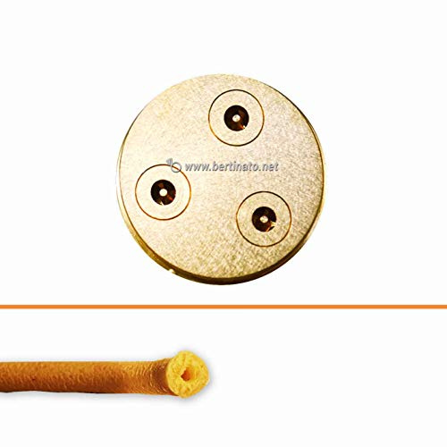Trafila in bronzo per Pasta Maccheroni Siciliani o Bucatini Lisci per macchina pasta fresca professionale La Fattorina 1,5kg compatibile con FIMAR MPF 1,5