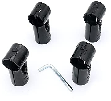 Black 1.02, T-shaped inclined pipe connector pipe clamp
