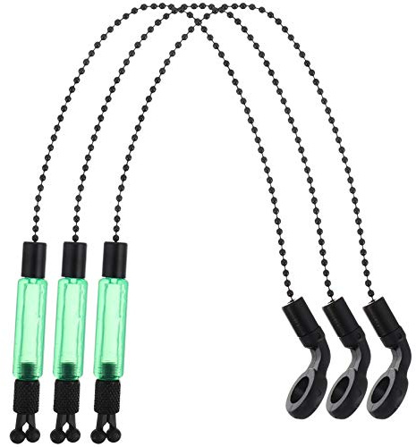 BESPORTBLE Bissanzeiger - 3 STK Angeln Grün Angeln Alarme Karpfenrute Tragbare Spulen Kleiderbügel Zubehör Outdoor Tackle Spulen Kleiderbügel Alarme
