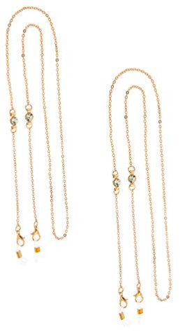 HEALLILY 2st Blattbrillenkette Brillenhalter Für Brillen Verlängerung Des Ohrseils Sonnenbrillenbänder Hals-ohr-schoner Brillenband Nicht- Mundbedeckung Lanyard Anhänger Metall Damen Glas