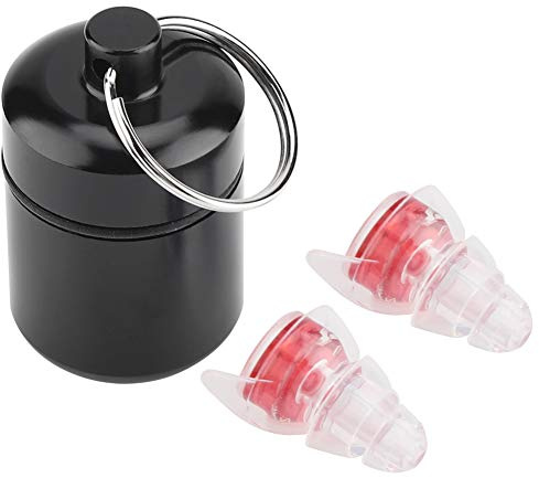 Tiiyee Gehörschutz Ohrstöpsel Konzert, Ohrstöpsel für Festivals, Konzerte, Partys Discos Flüssigsilikon Filter Transparente Party Earplugs HiFi Gehörschutzstöpsel Arbeiten Musiker Hörschutz