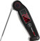 ThermoPro TP19 IP65 Wasserdicht Fleischthermometer ±0.5℃ Genau Küchenthermometer 2-3s Reaktionszeit Bratenthermometer Einstichthermometer für Braten, Wein, BBQ Schwarz