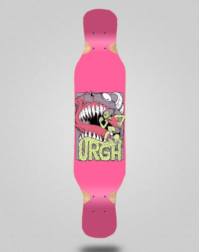 Urgh Skateboard Longboard Deck 46 x 10 Monster Pink