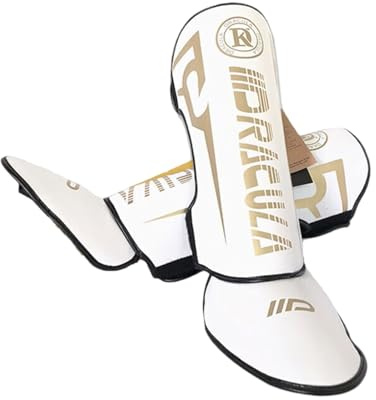 Chaoyilian Muay Thai Schienbeinschutz,Shin Guards Muay Thai,Schienbeinschoner Kickboxen Training,Spann Schienbeinschoner,Boxen Schienbeinschoner,Unisex,Fußschoner,Für Kickboxen Training,Sparring