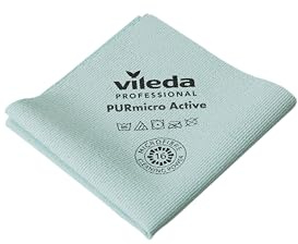 cubex professional Paños multiusos de microfibra PURmicro Active con revestimiento PUR de 38 x 35 cm para una limpieza 100% segura y eficaz (PURmicro Active Verde, 5 toallitas)