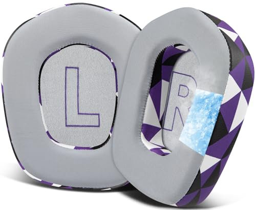SOULWIT Cuscinetti Auricolari Ricambio per Logitech G733 G335 G535 Lightspeed Gioco Wireless Cuffie, Padiglioni Auricolari con Schiuma di Isolamento del Rumore