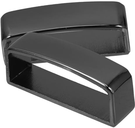 TEMPNAP 2stücke Edelstahl Gürtelschlaufe Breit Anti-rutsch Metallring Gürtelverbindungsstück Für Herren Rucksackgurt Halter Schwarz Robust Und Vielseitig