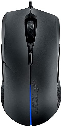 ASUS Ambidextrous Optical Gaming Mouse - ROG Strix Evolve | Wired Gaming Mouse for PC | 7200 DPI, Omron Switches | 4 Customizable Ergonomic Styles | Aura Sync RGB, Armoury II