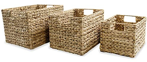 vidaXL Ablagekorb-Set 3 Stk. Wasserhyazinthe