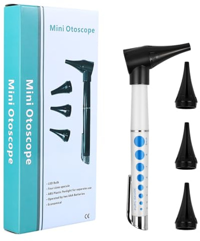 Healifty LED Ohr Diagnose Otoskop Ohr Pflege Lupe Penlight Taschenlampe Ohr Pflege Set ohne Batterie