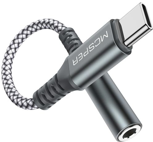 Adaptateur USB C vers jack 3,5 mm type C vers AUX, compatible avec iPhone 15/Samsung Galaxy S24, Huawei P50/Mate Pixel, iPad