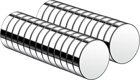 Kühlschrankmagnete 25 Stücke, Wukong Neodym Magnete 15x3 mm extra stark für Magnettafel Whiteboard, Magnettafel, Magnetboard, Mikrowelle, Backofen inkl.feines Aufbewahrungsbox Schaum für Stoßfest