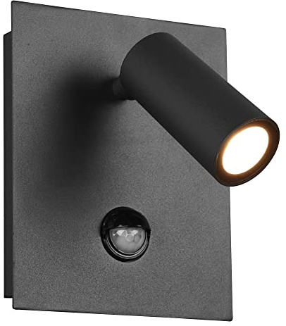 Trio Leuchten LED Außen Wandleuchte Tunga 222969142, Metall Anthrazit, inklusiv 3.5 Watt LED, Bewegungssensor