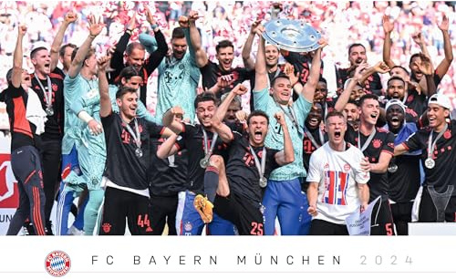 FC Bayern München 2024 Wand-Kalender - Fußball-Kalender - Fan-Kalender - 60x50 - Sport