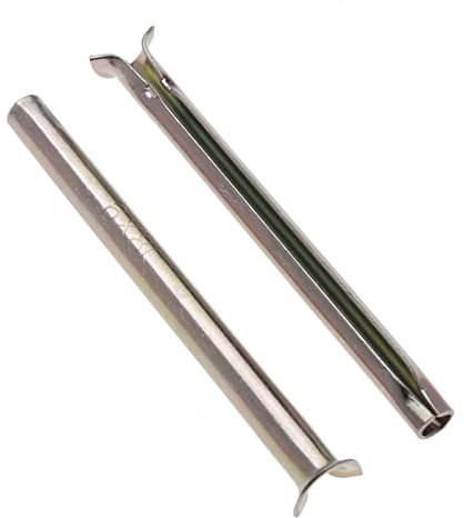 6mm x 60mm Nagelhülse, Express-Nagel, Einschlag Befestigungen, Nagel befestigen aus Federstahl, Schnellanker mit Hammersatz für Mauerwerk, Holzrahmen und Latten an Blockwerk, Ziegel, Beton (50 St)