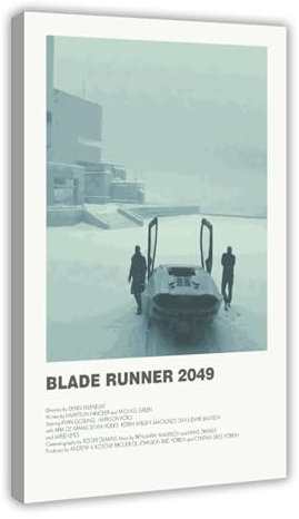 OakiTa Alternatives Filmposter Blade Runner 2049, Poster, Leinwand, Poster, Wandkunst, Dekor, Bild, Gemälde für Wohnzimmer, Schlafzimmer, Dekoration, Rahmen-Stil, 60 x 90 cm