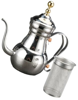 Caffettiera araba Caffettiera per caffè espresso Teiera elettrica stile retrò Teiera per il tè Bollitore elettrico per caffè arabo Bollitore per caffè americano Teiera araba Teiera per fiori Campeg