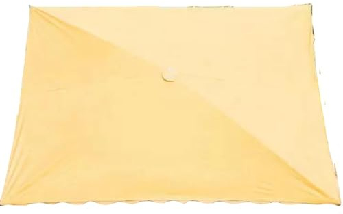 NILZA Rechteckiger Sonnenschirm Ersatzdach 4/6 Streben 3x2m Khaki