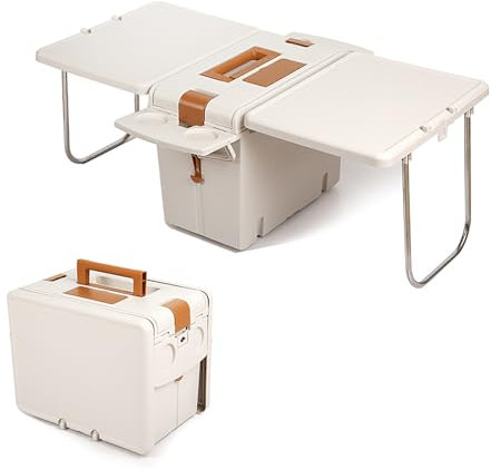 Picknick-Klapptisch, Outdoor-Klapptisch Und Lebensmittelkühler, 17 L Innenkapazität, Zusammenklappbares Design, Leicht Zu Tragen, Für Strand, Camping, Angeln Und Andere Outdoor-Aktivitäten