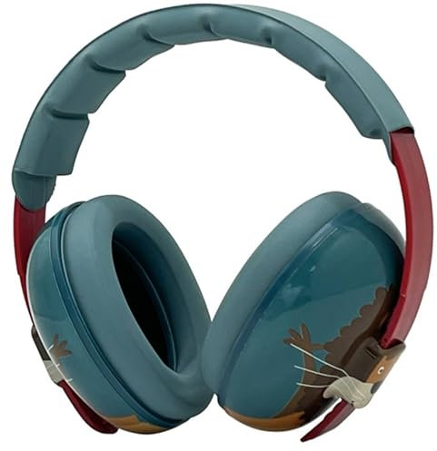 LQYACY Cuffie con cancellazione del rumore per neonati e bambini sotto i 36 mesi paraorecchie per neonati 23dB cancellazione del rumore migliora il sonno, Blu, Taglia unica
