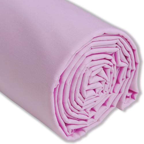IPEA Tela de Popelín Algodón Rosa – 200 cm x 150 cm – Fabricado en Italia – Tejido al Metro para Costura, Ropa, Forros, Accesorios, Patchwork - Tela Lisa para Coser - Lienzo