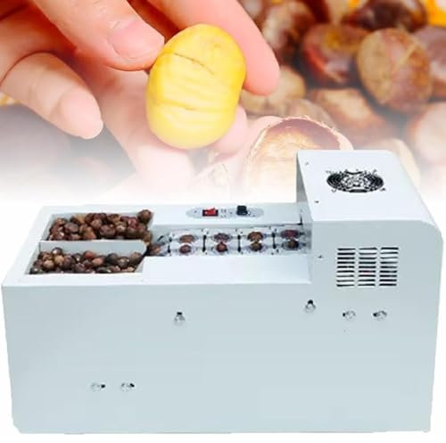 Macchina per schiacciare le castagne, sgusciatura automatica delle castagne, macchina per aprire le castagne cinesi, nastro trasportatore in lega di alluminio con lama in lega(Doublechainplate)