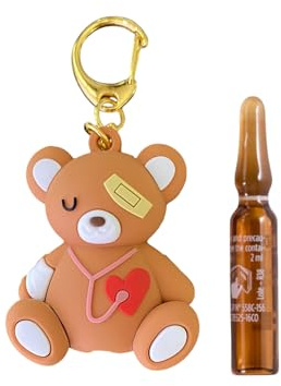 Adorable ouvre-ampoule Teddy – Parfait pour les infirmières et les héros de la santé, marron, 5cm