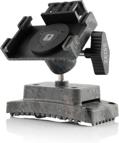 Zeiss Support de Fixation de Montage pour Caméra de Chasse Secacam 3 Secacam 1, Tête Pivotante 360°, Verrouillable, Etanche, Fixation Stable & Discrète, Arbres, Murs, Poteaux, Clôtures
