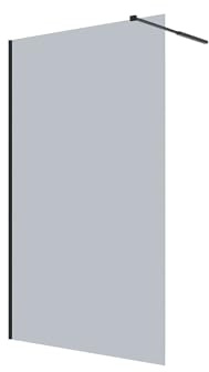 Vente-unique - Paroi de douche à l'italienne - Verre fumé gris - 120x200 cm - MALIKA II