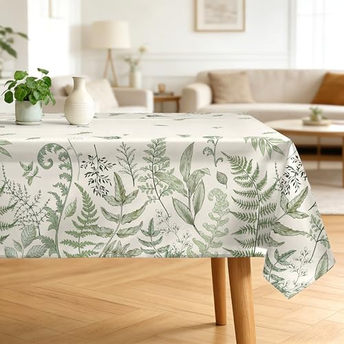 Arquiel Frühling Landhaus Tischdecke Polyester Rechteckig 140 x 180 cm | Waschbare Polyester-Tischdecke mit Landhaus-Motiv, wasserabweisend und pflegeleicht für Küche, Esszimmer, Feste und Feiern.