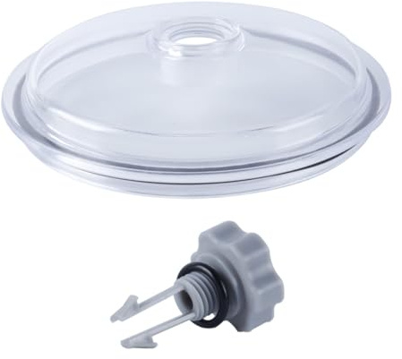 Orivin 1 ensemble de couvercles de piège à feuilles pour filtre à sable Intex SF80110-1 12 pouces avec joint torique et valve – Protection contre les débris gris et noir