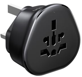 UGREEN universaladapter för eluttag, reseadapter för hela världen till uttag i Storbritannien, kompatibel med Storbritannien, Irland, Singapore, Macau, Kina, Hongkong, 2300W hög effekt och säker