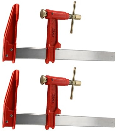 Lot de 2 serres joints à pompe - Acier laminé - Saillie 125mm - Frein anti glissement