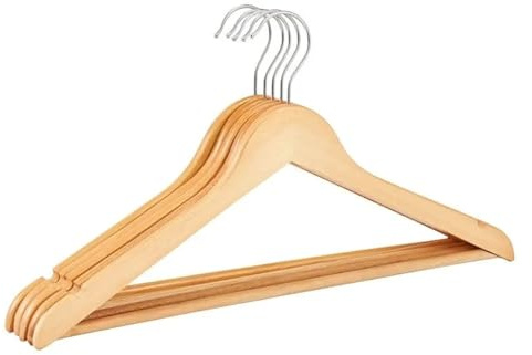 Grucce per abiti Gruccia in legno massello 10 pezzi for adulti, for appendere vestiti, for camera da letto, for riporre indumenti, antiscivolo, for negozio di abbigliamento, hotel