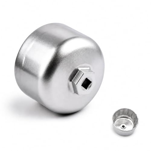BRIOTA Llave de filtro de aceite de 86 mm, herramienta de extracción de filtro de aceite de 16 flautas, herramienta de extracción tipo zócalo, adecuada para tapas de carcasa estilo cartucho, repuesto