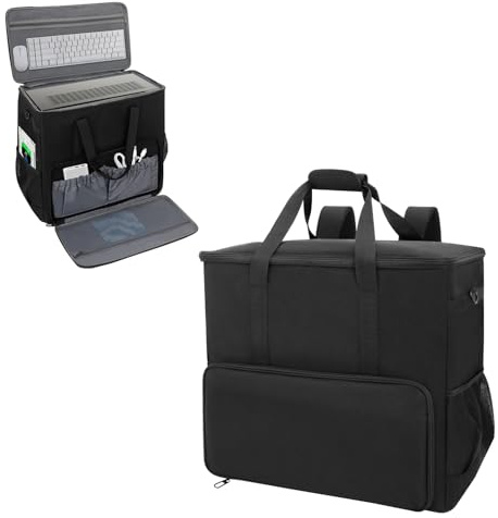 Valveric Borsa da viaggio per PC Desktop Tower, compatibile con ATX/Micro-ATX, zaino per tastiera, mouse e accessori, zaino per trasloco (solo borsa)