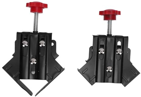 Ensemble de 2 serre-joints d'angle pour le travail du bois, à angle droit de 90°, avec joint d'étanchéité et outil de soudage ouvert