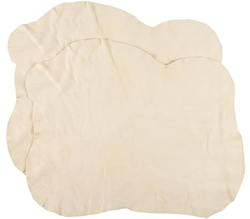 2 Stück Fensterleder, Fensterleder Echt Leder, Autoleder, Leder Tuch Autopflege, Autoledertuch Echtleder, Für Autoscheiben und Karosserie, Hochwertiges Schafsleder, Stark Saugfähig, 50 x 40 cm