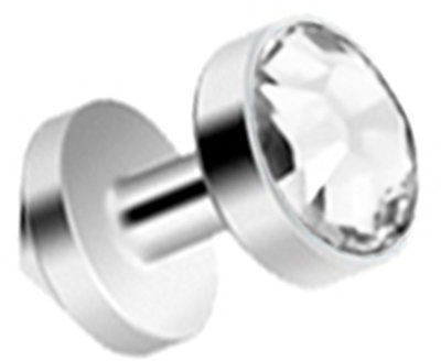 Piercingfaktor Dermal Anchor Piercing Skin Diver Anker Implantat Kugel mit Kristall