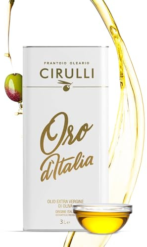 Aceite de oliva virgen extra italiano extraído en frío, lata EVO (3 Litros)