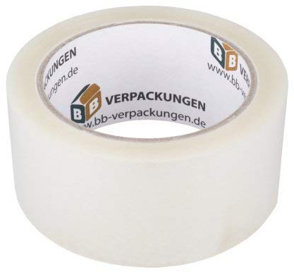 BB-Verpackungen 6 x Klebeband PP28 48 mm x 66 m (Acrylat, leise abrollend und hohe Klebkraft) - Sets zwischen 6 und 144 Rollen