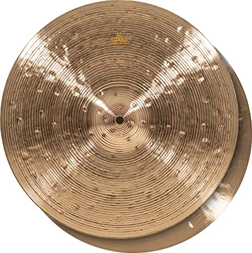 Meinl Cymbals Byzance Foundry Reserve Piatto Hihat 16 pollici (Video) per Batteria - Coppia - (40,64cm) Bronzo B20, Finitura Tradizionale (B16FRH)