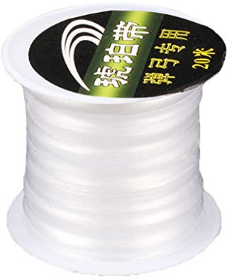 Yushu - Slingshot Rubber Band Tied, White Color 20M/65.62ft, High Elasticity, Flexible Durable Manual Sling, Hunting Game Accessory, Slingshot Bands Replacement