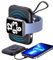 leQuiven Cargador inalámbrico Apple Watch para Apple 9, 5000 mAh Cargador portátil para iPhone 15 14 1 3 12 Pro MAX Mini SE, Cargador Wireless Magnético para iwatch Series 9/8/7/6/5/4/3/2/1 (Black)