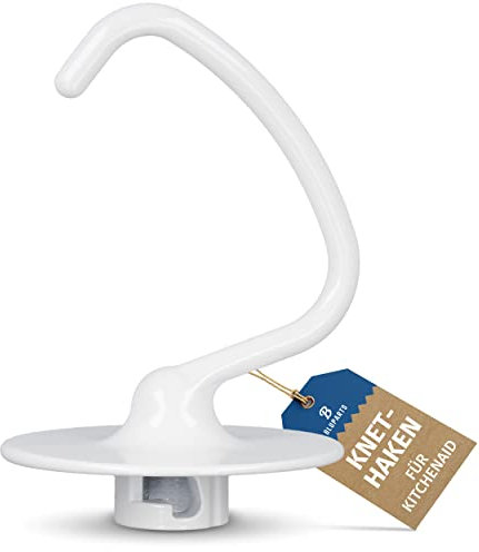 B Bluparts K45DH Gancio per impasto per robot da cucina Kitchenaid - Gancio per impasto adatto a tutti i KitchenAid con testa inclinabile come 5KSM90 / KSM150PS / K45SS
